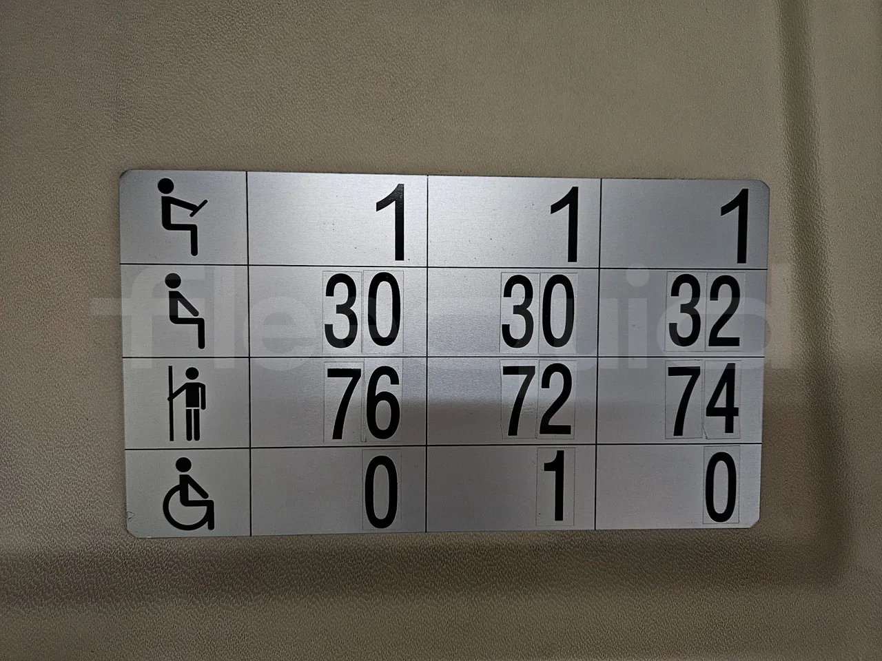 Heuliez GX327 C12T-EUR5-180kW - 12.040m - seat plate photo
