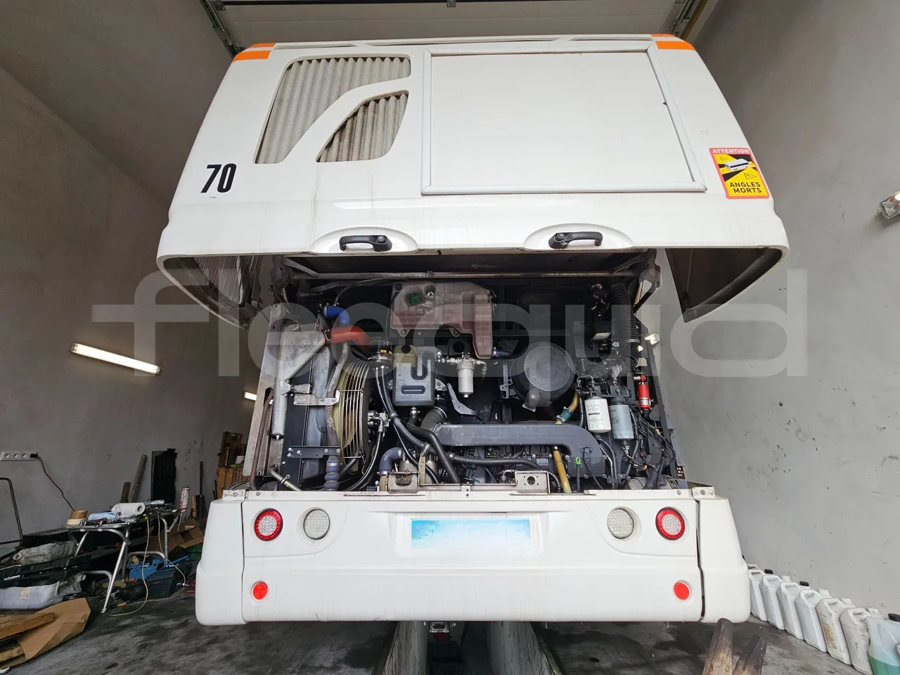 Heuliez GX327 C12T-EUR5-180kW - 12.040m - rear hatch open (mandatory for bus to scrap)