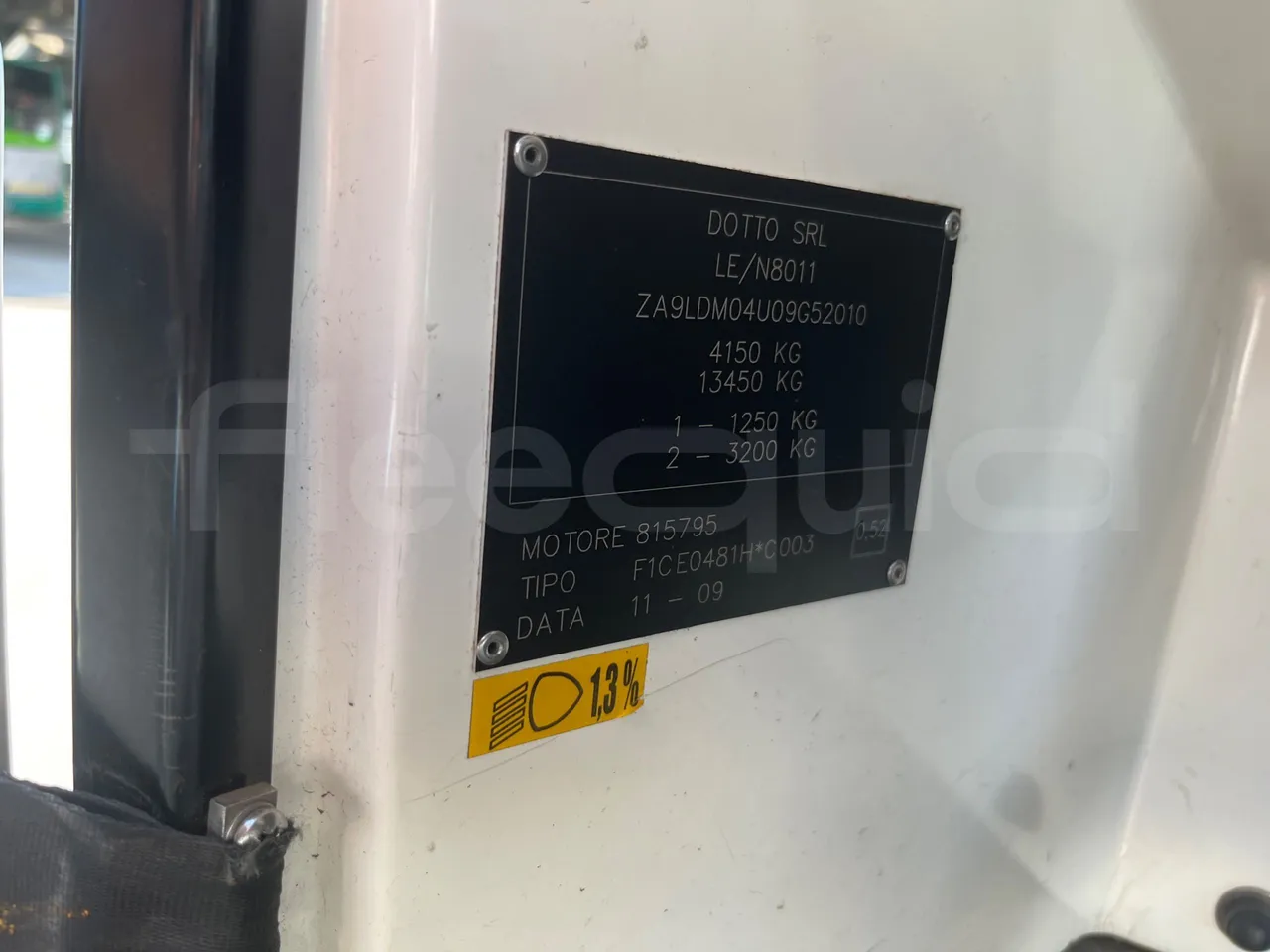 Dotto LDM04 + WD1 LDM04 + WD1 - Euro4 - 130kW - 3.950mt + 4.920mt + 4.920mt - vehicle plate photo