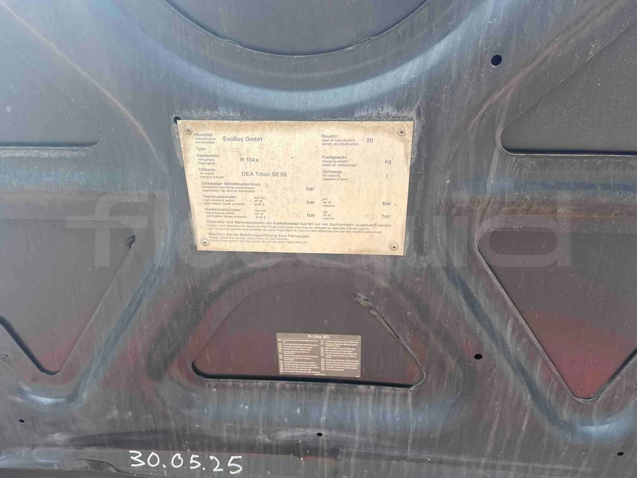 Mercedes-Benz Citaro - engine plate photo