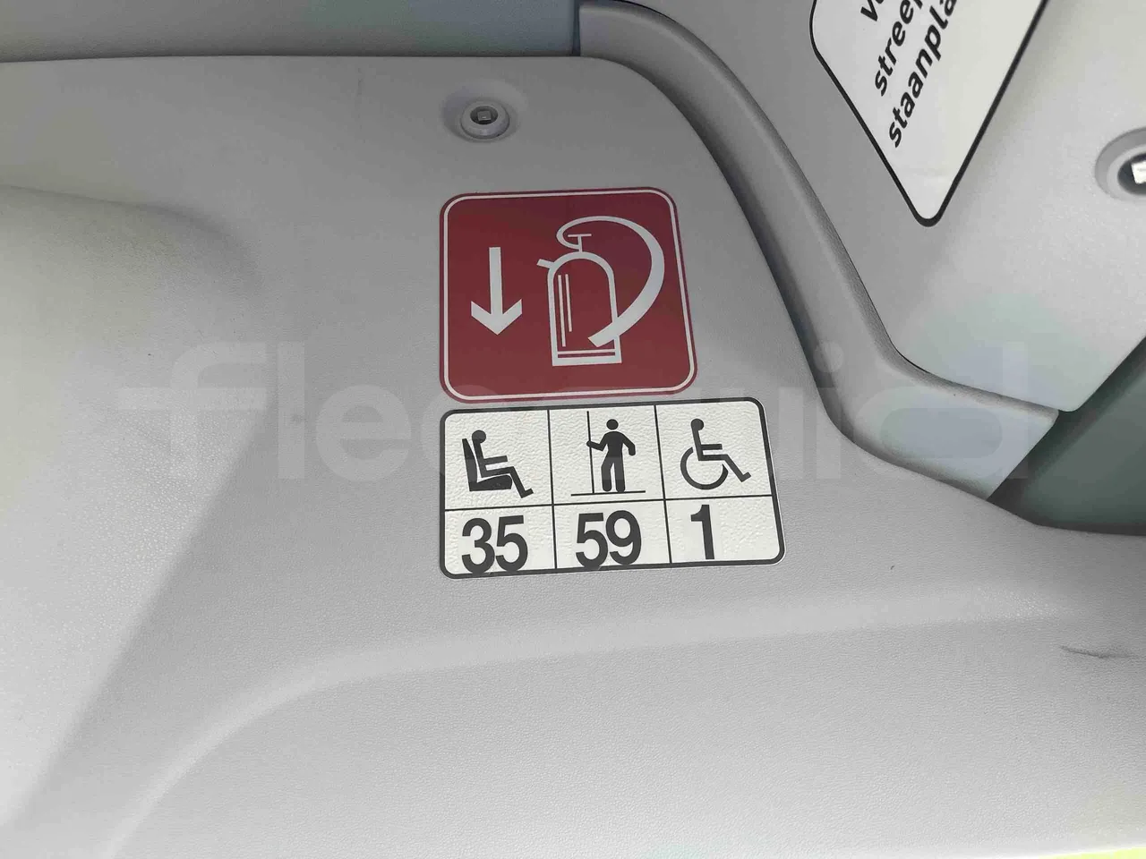 Mercedes-Benz Citaro - seat plate photo