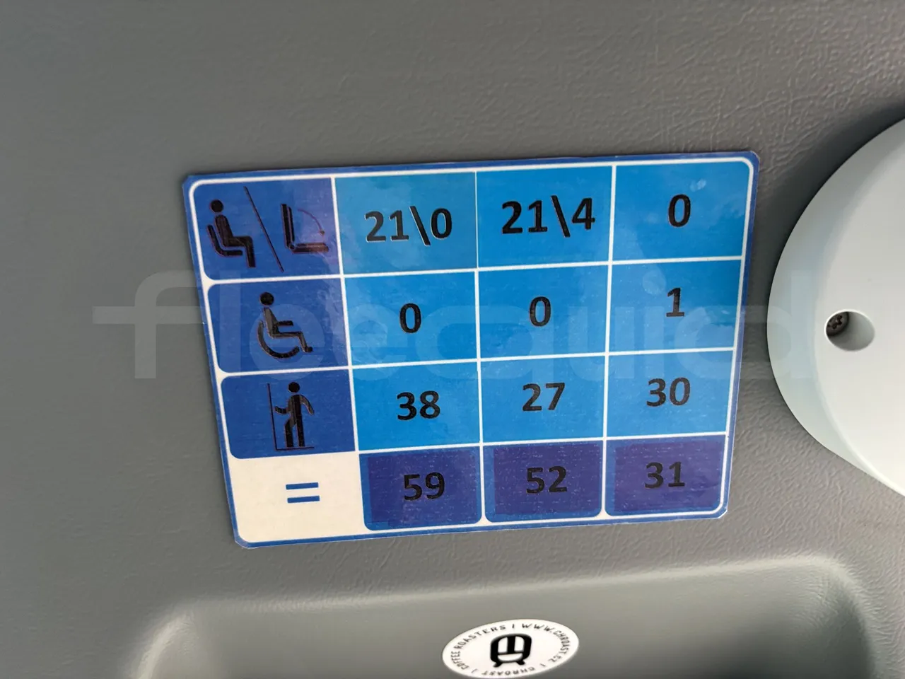 Isuzu Novo - Seats Plate