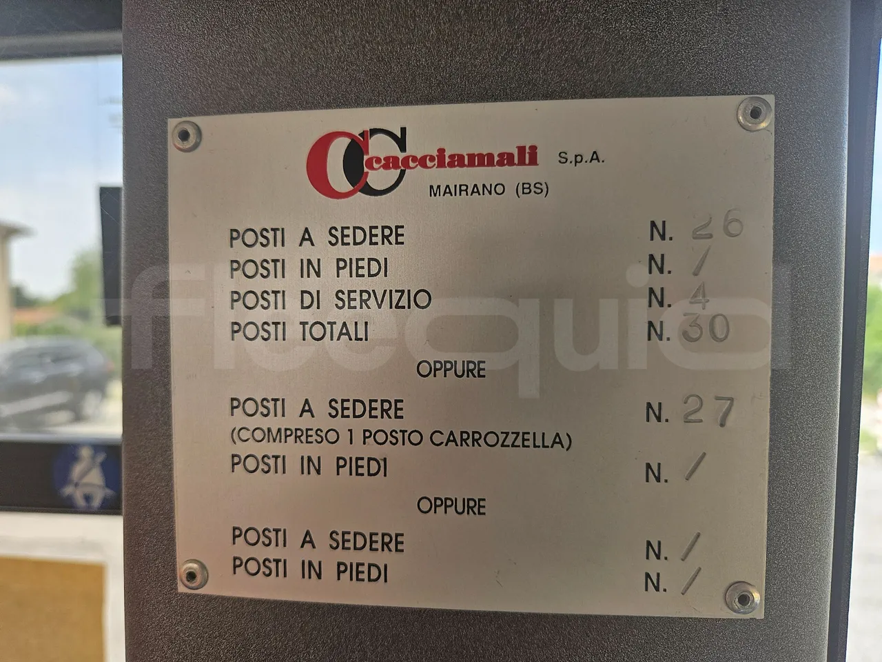 Iveco Cacciamali TS65-4350/ Euro5  - 100 Kw - 8,040 Mt - seat plate photo