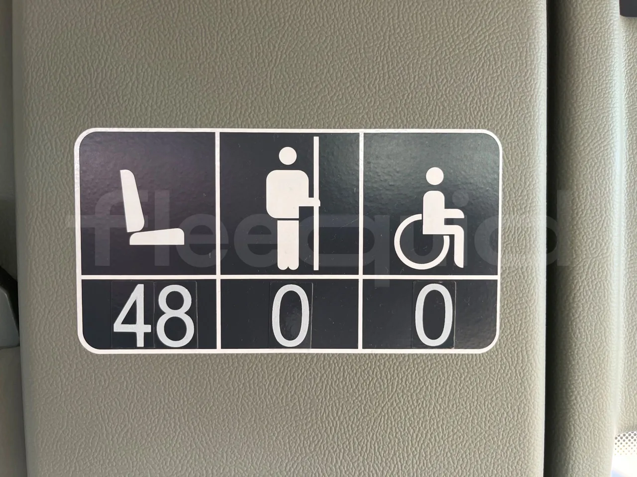 Mercedes-Benz Tourismo 632 02 - Euro6 - 315kW - 12.960mt - seat plate photo