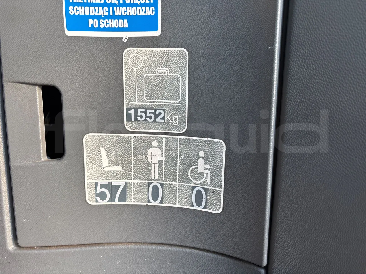 Setra S417 GT_HD - Euro 5 - 335 Kw -14.050 mt - seat plate photo