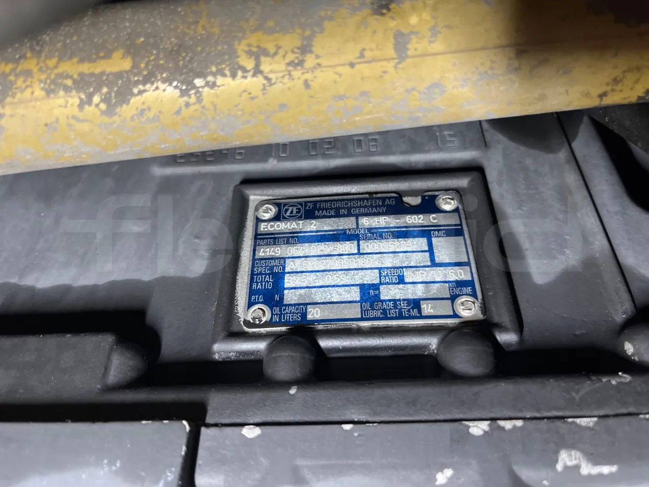 Mercedes-Benz Citaro G 0530 - EUR5 - 260kW - 17.94m - gearbox plate photo