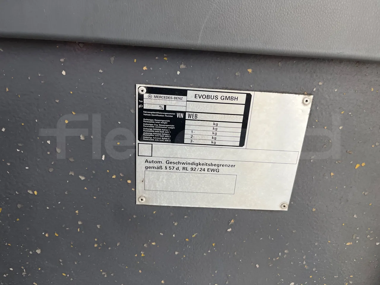 Mercedes-Benz Citaro G 0530 - EUR5 - 260kW - 17.94m - vehicle plate photo