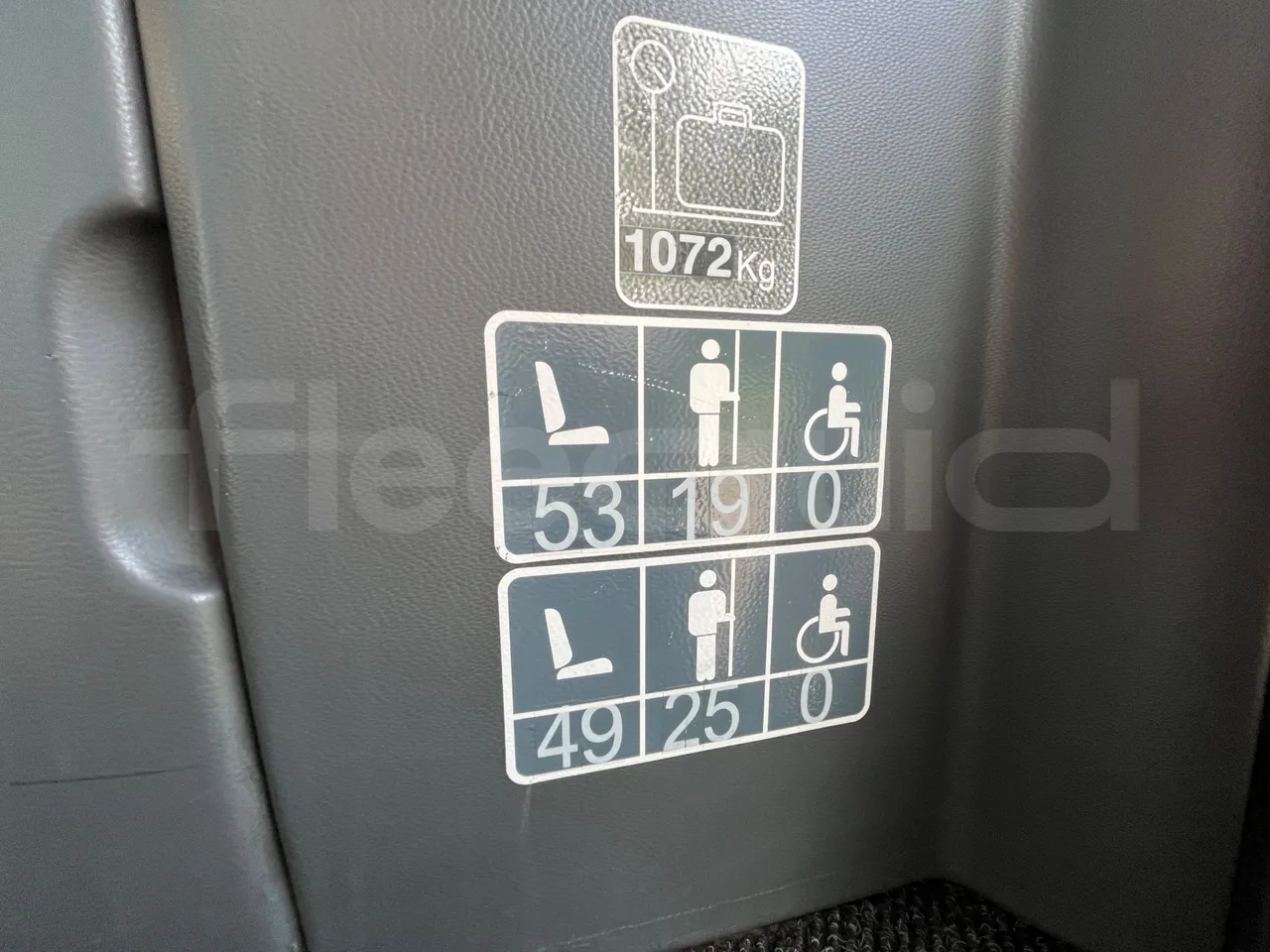 Setra S415 S415 H/ Euro 6 - 265 Kw - 12,260 Mt - seat plate photo