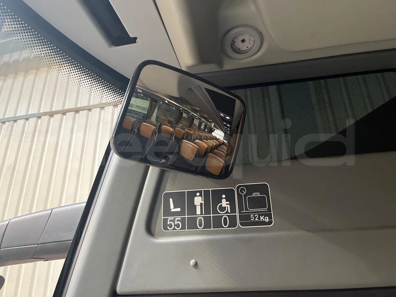 Mercedes-Benz Tourismo 632 01 - EUR6 - 290kW - 12.960m - seat plate photo