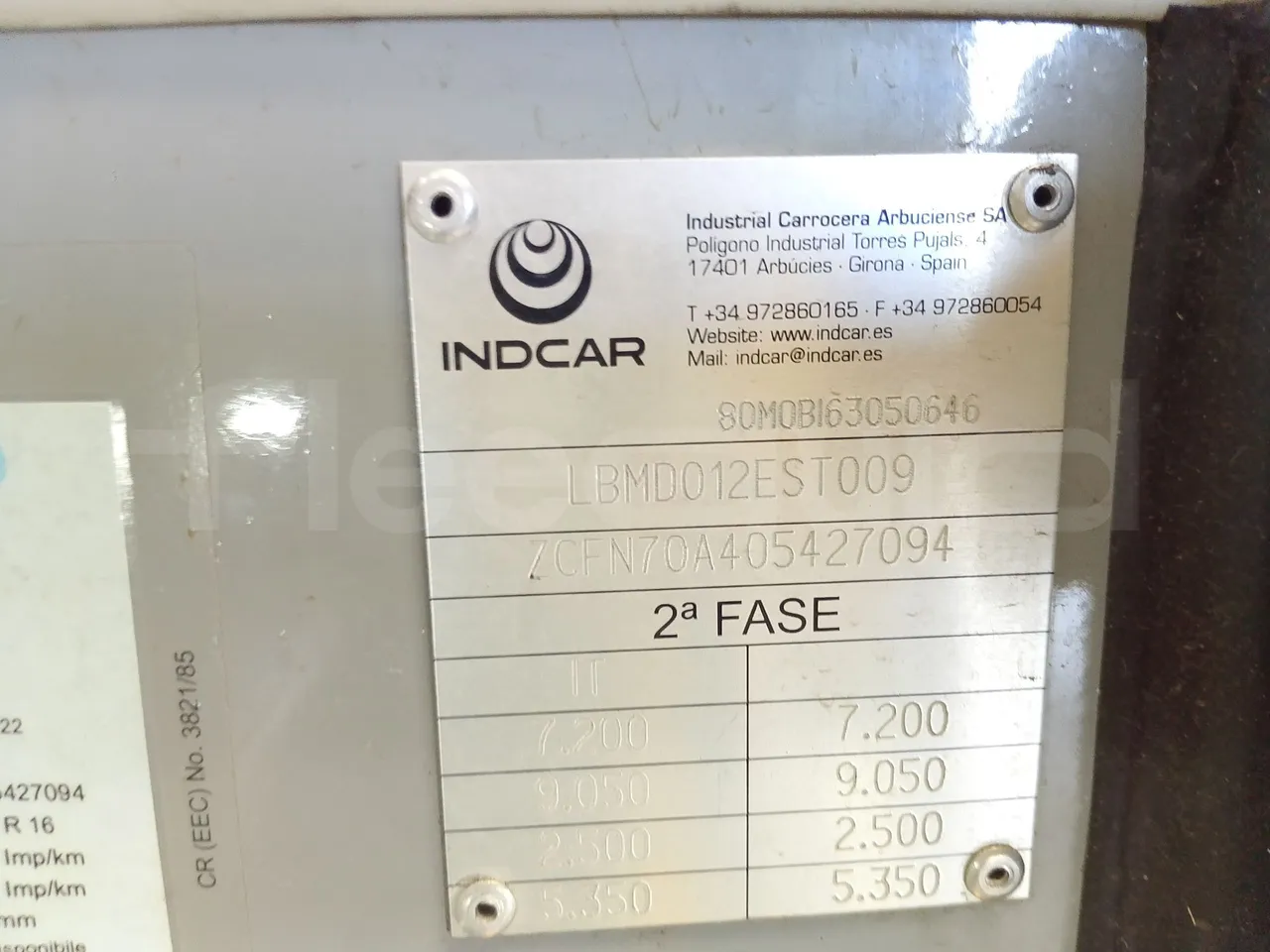 Iveco Indcar WGIVMY11 MOBI SCUOLABUS - EUR6 - 100Kw - 8,592m - vehicle plate photo