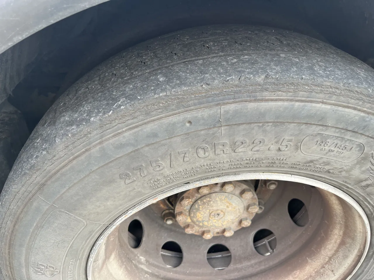 Mercedes-Benz Citaro K - Second Axle Left Side: Tyre Size