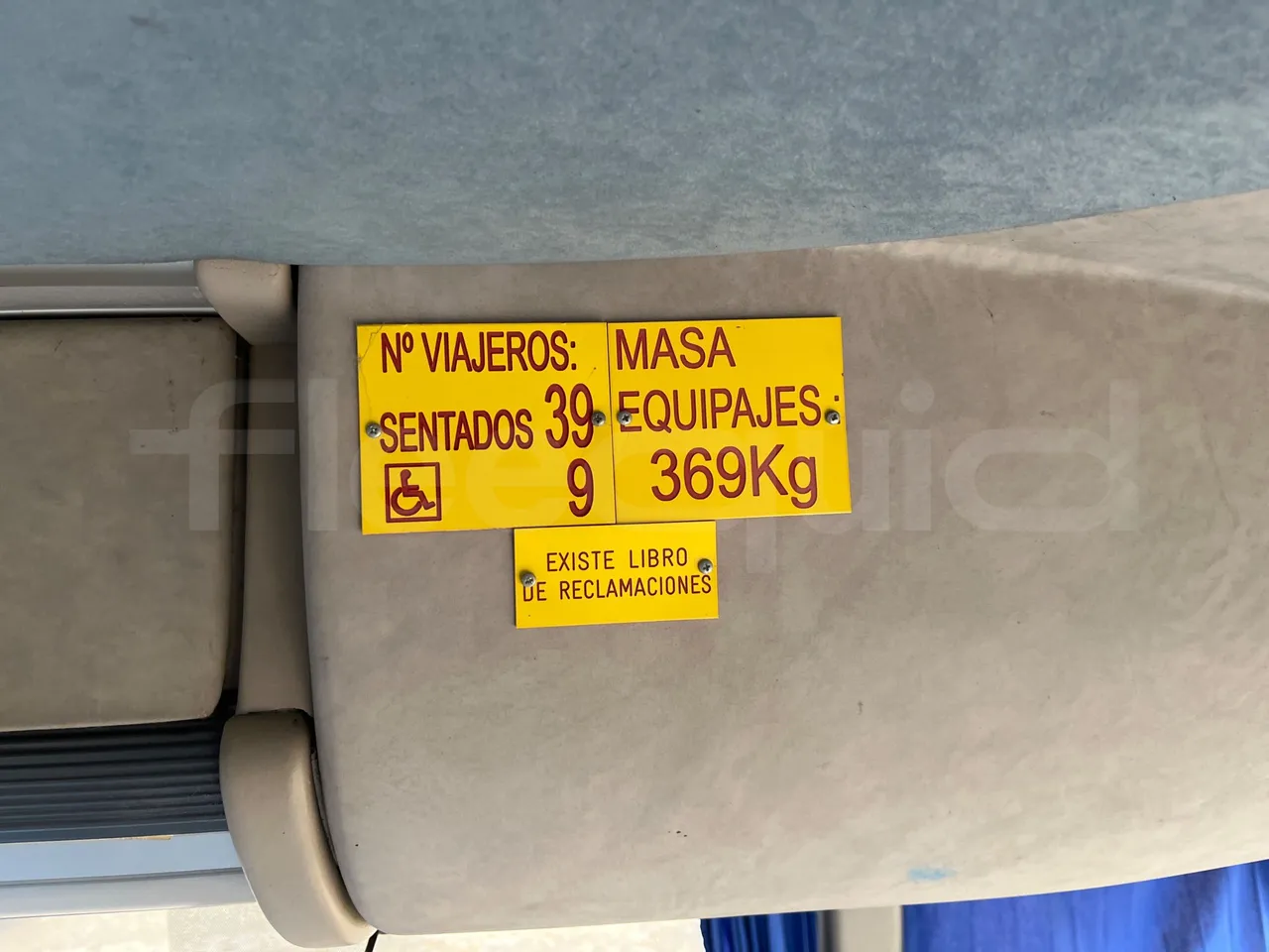 Iveco Andecar VII.3 BF150GDR - Euro4 - 185kW - 10.100mt - seat plate photo