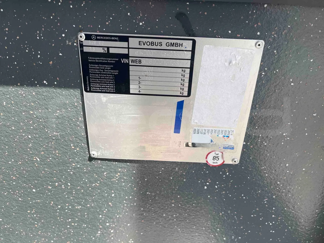 Mercedes-Benz Citaro - vehicle plate photo