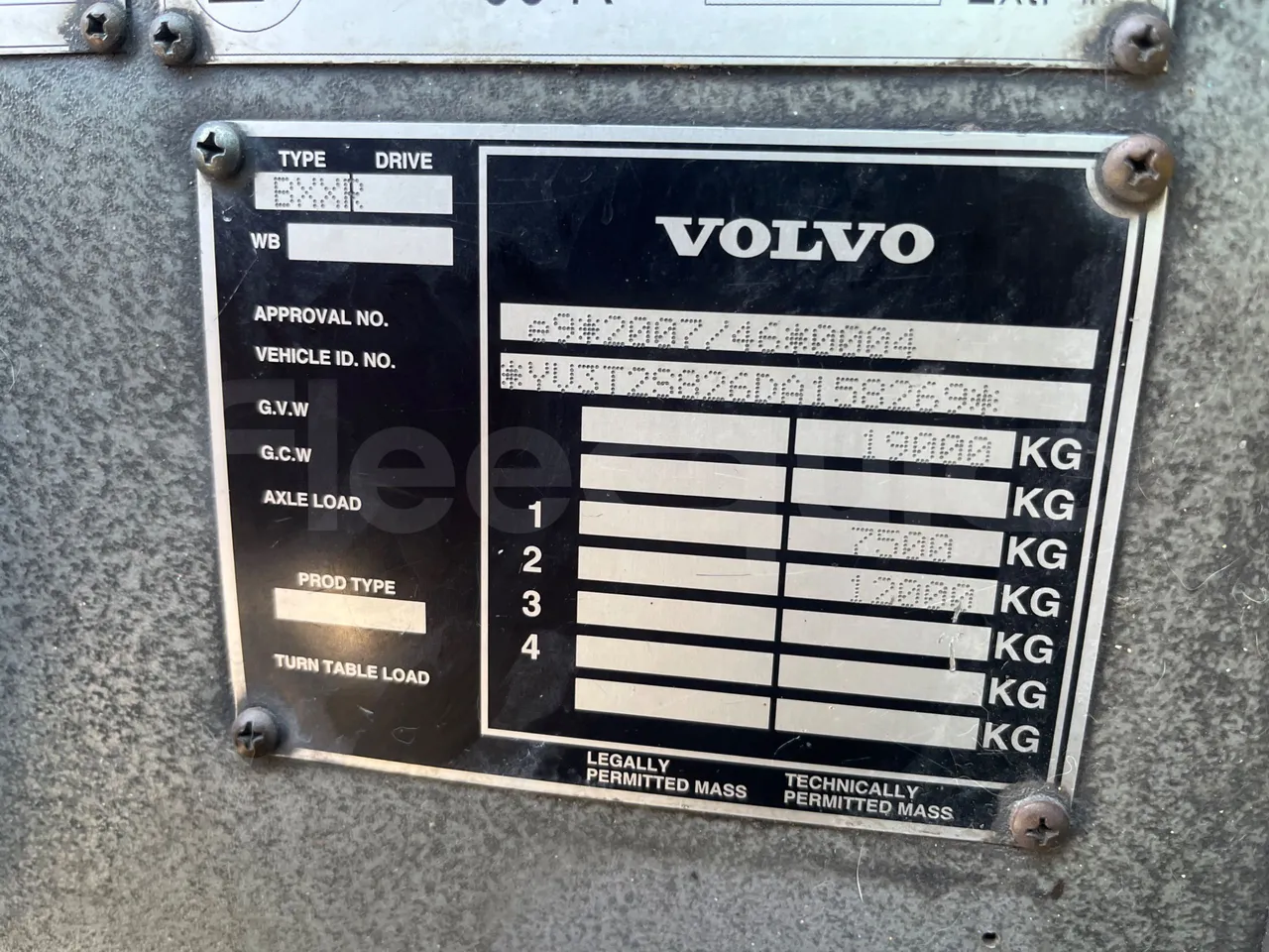 Irizar Volvo i4CD i4CD - Euro5 - 278kW - 12.920mt - vehicle plate photo