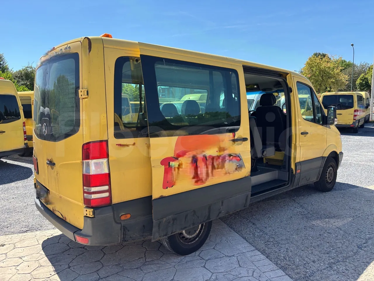 Mercedes-Benz Sprinter - 3/4 Rear Right Side Doors Open