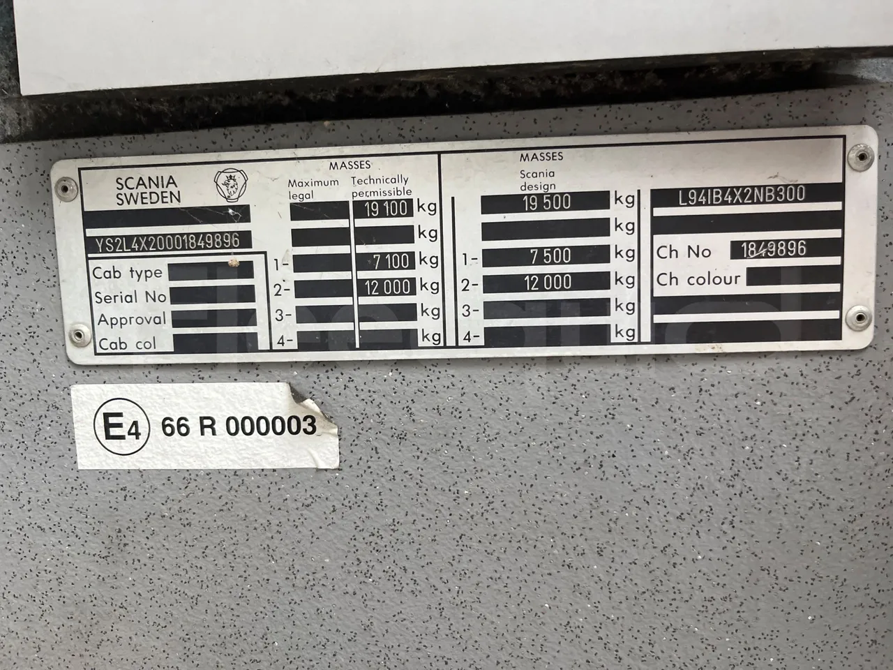 Scania Omniline IL94IB - Euro3 - 221kW - 12mt - chassis VIN photo
