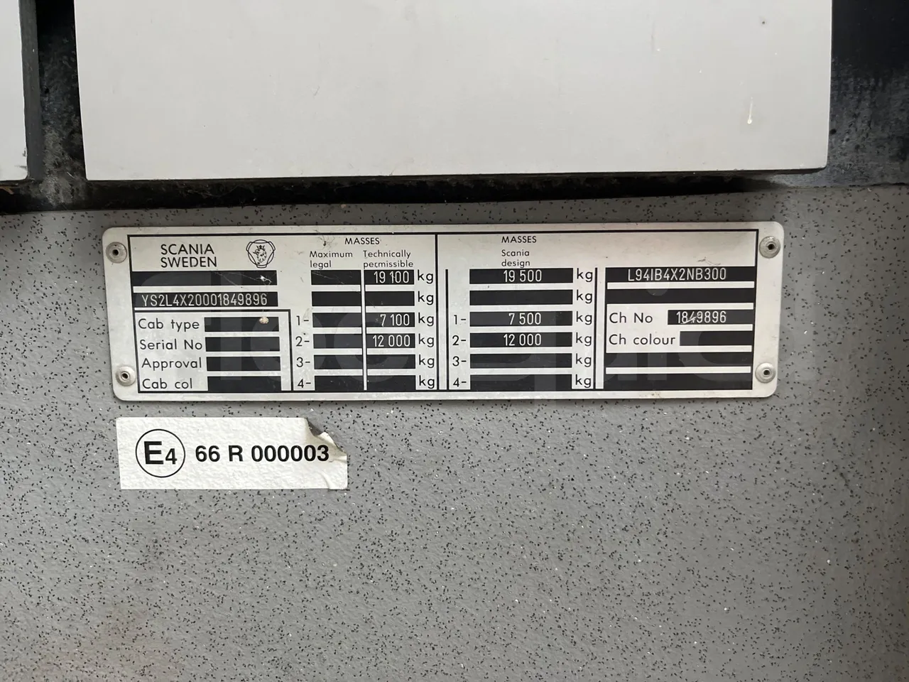 Scania Omniline IL94IB - Euro3 - 221kW - 12mt - vehicle plate photo