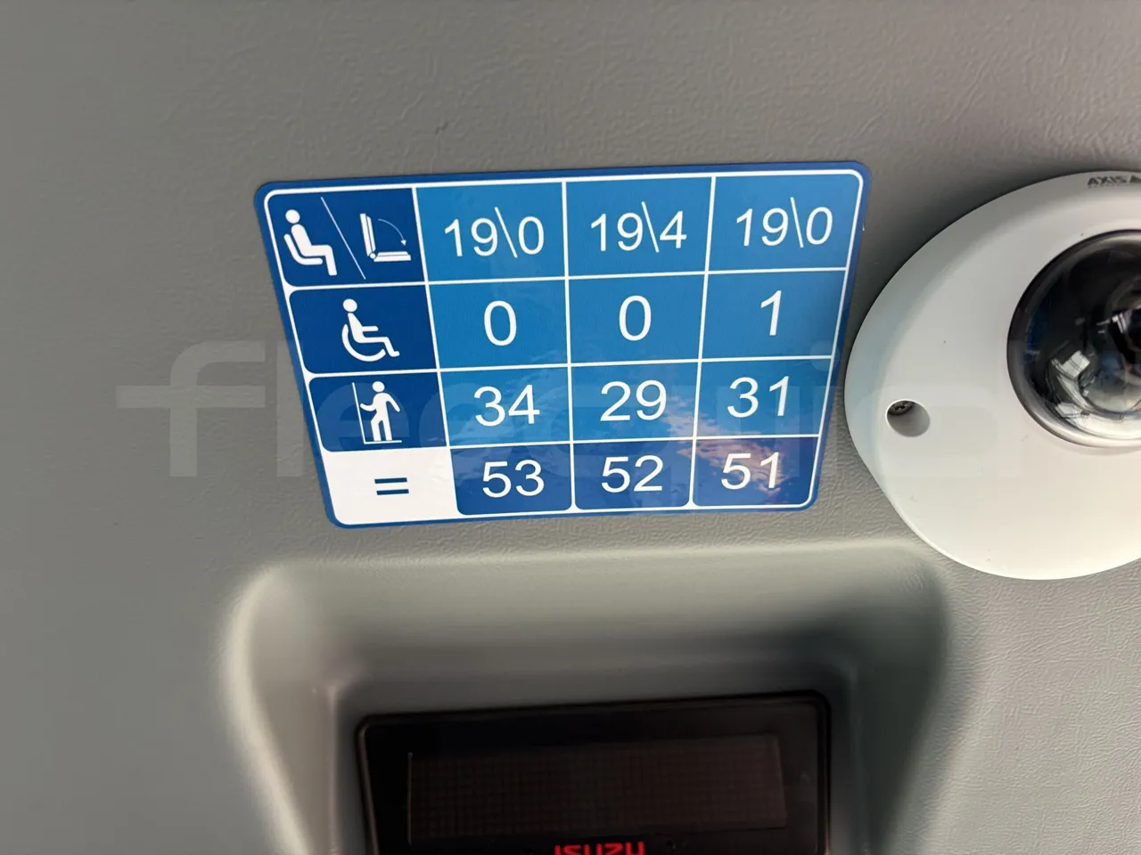 Isuzu Novo - Seats Plate