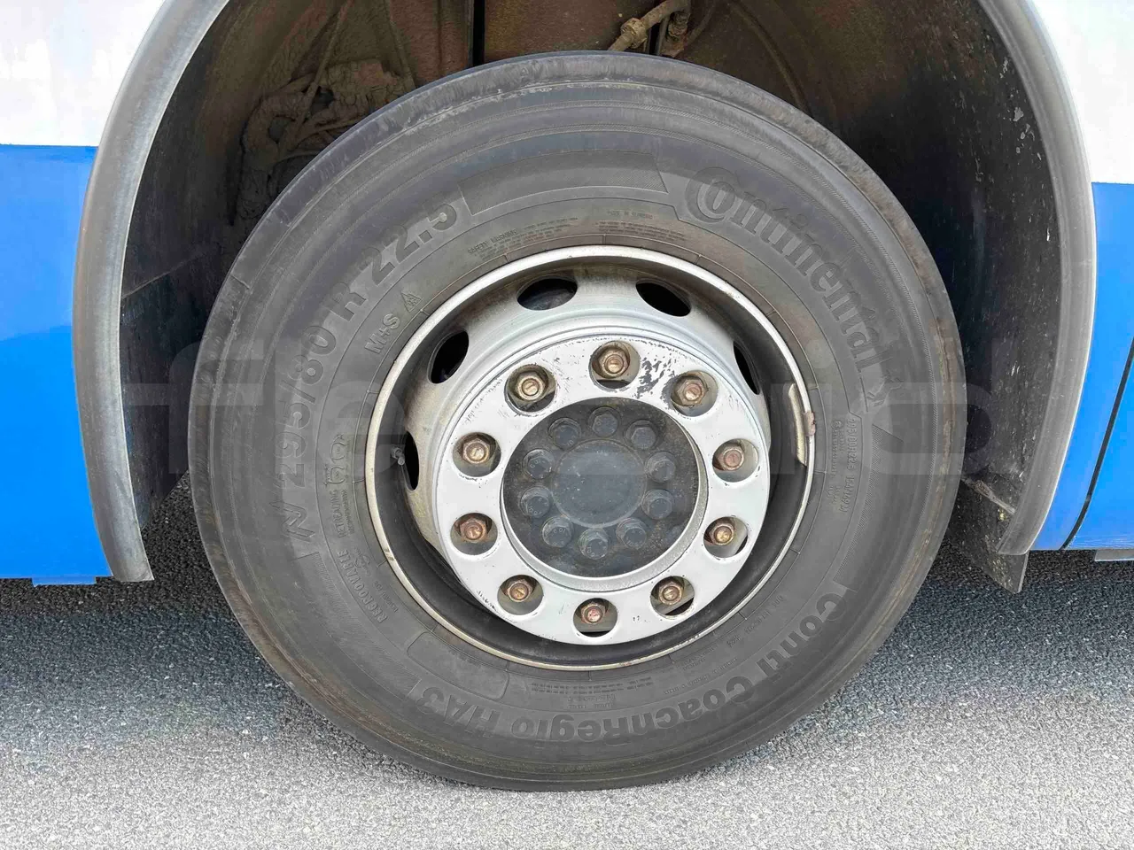 Setra S415 - front left tire measurements