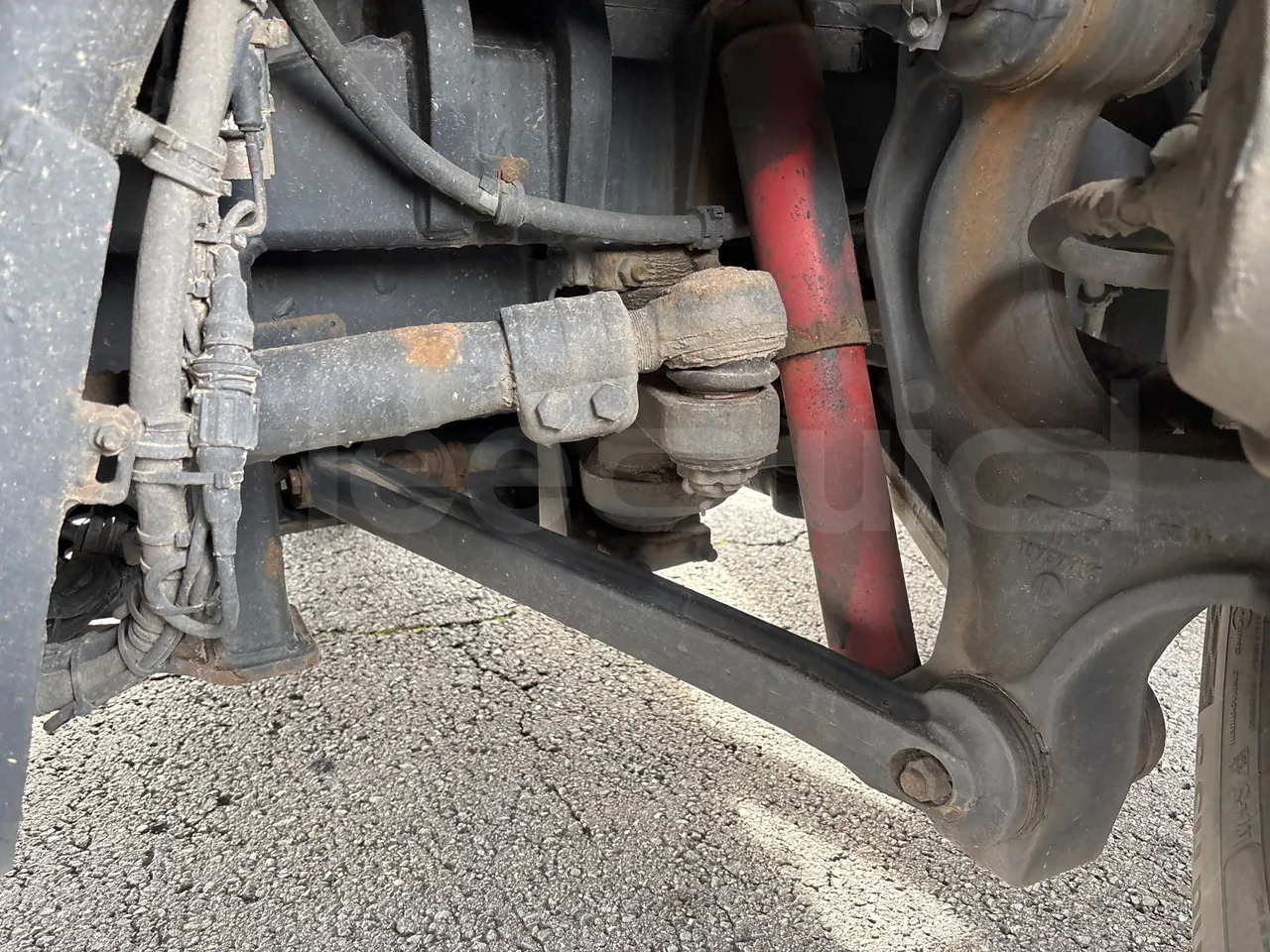 Van Hool Astromega TDX27 - EUR6 - 375kW - 14.105m - front shock absorbers left