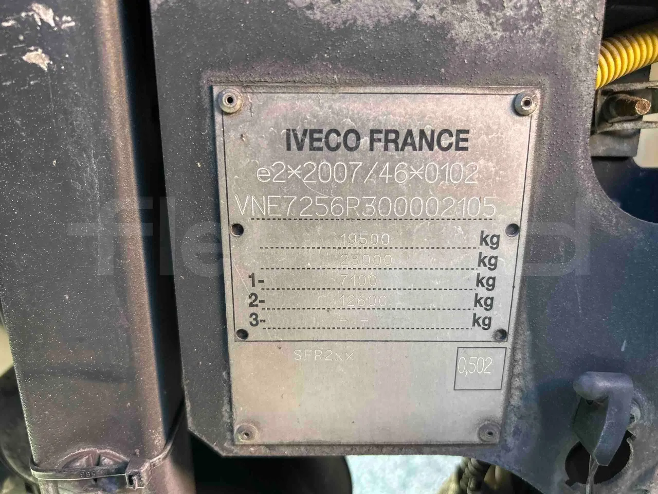 Iveco Magelys SFR2XX - EUR6 - 294kW - 12.265m - vehicle plate photo
