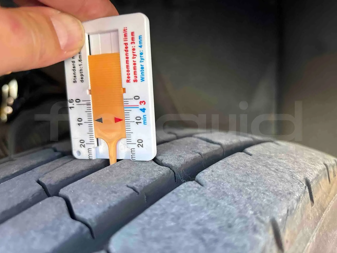 Isuzu Novo - tread condition front tires left