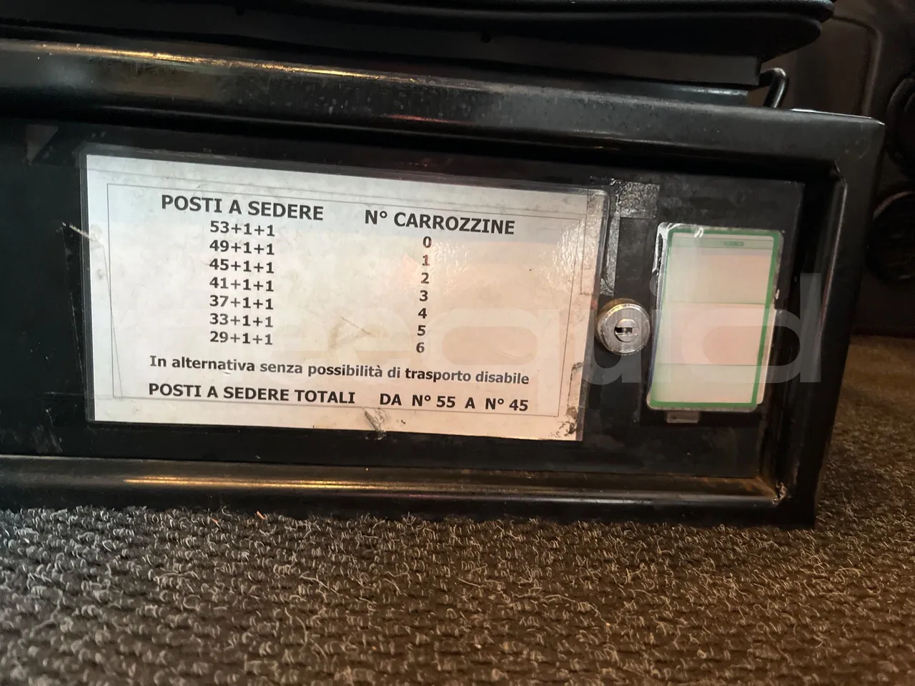 Irizar Scania K420EB 4X2 - Euro 4 - 309 kW - 12 mt - seat plate photo