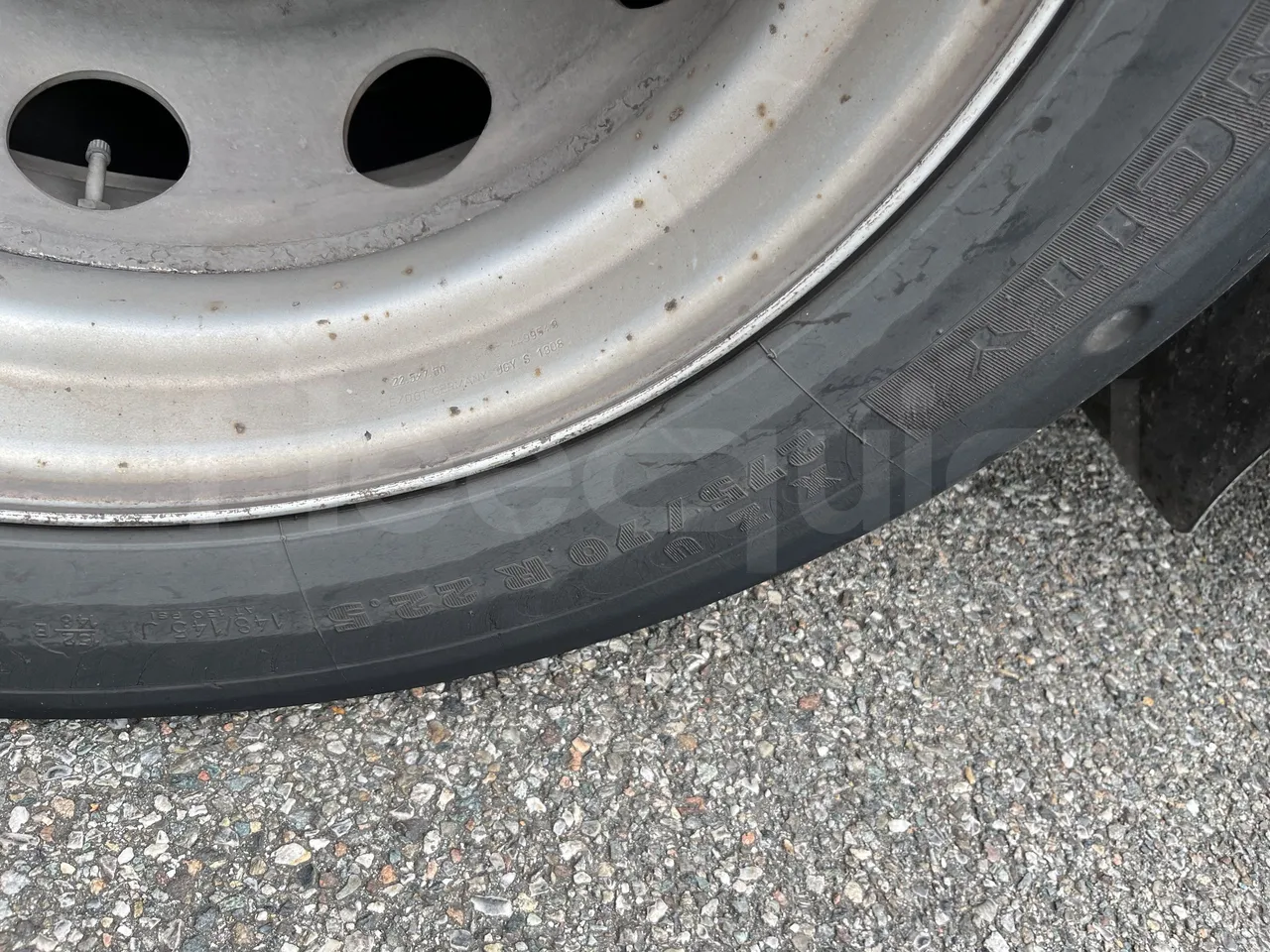 Mercedes-Benz Citaro - Second Axle Left Side: Tyre Size