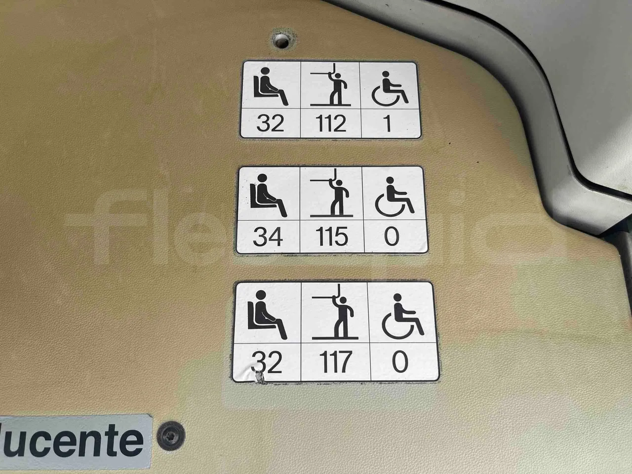 Mercedes-Benz Citaro G - seat plate photo