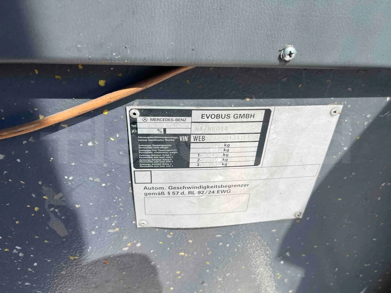 Mercedes-Benz Citaro G - vehicle plate photo
