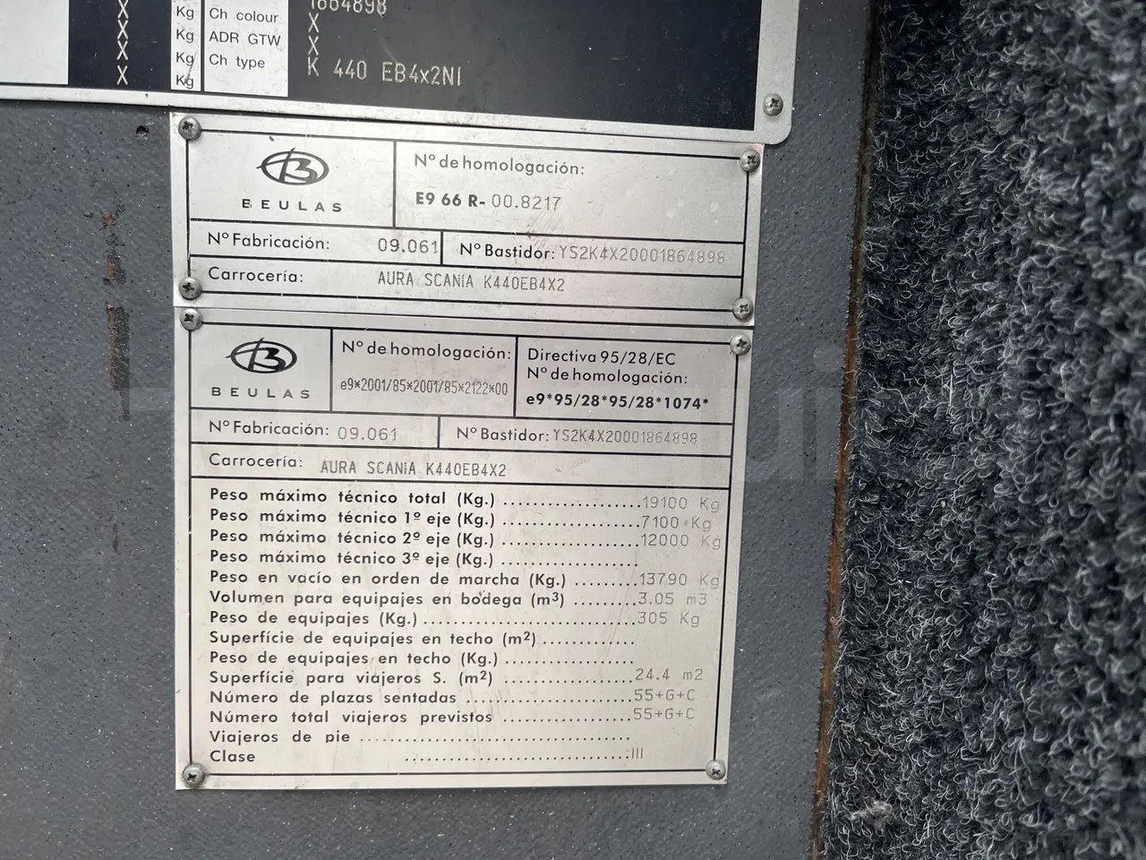 Beulas Scania Aura K440EB4X2 - EUR4 - 324kW - 12.200m - onboard devices 3