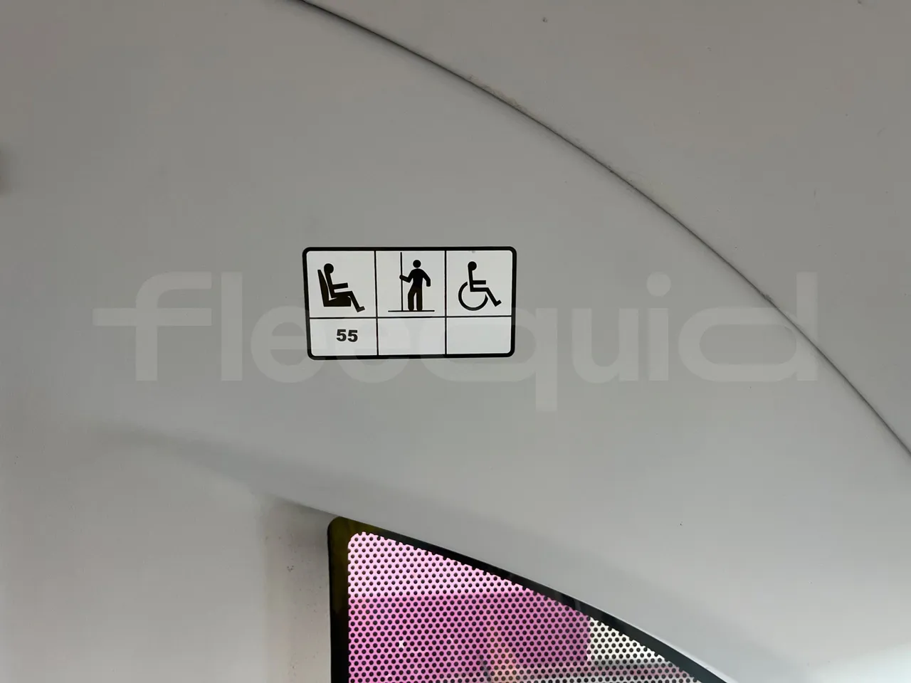 Irizar Daf - seat plate photo