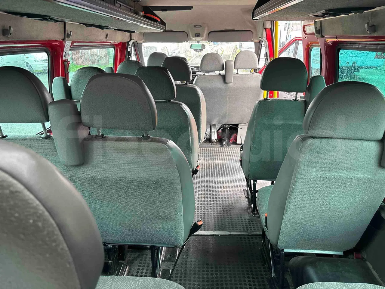 Ford Transit H9FA - Euro3 - 101kW - 6.374mt - forward view all seats last row height