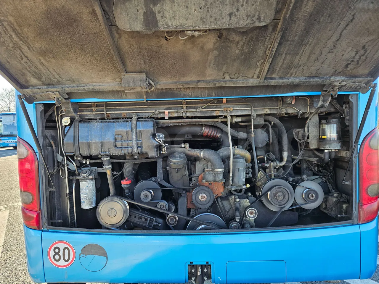 Setra S416 GT-HD/2 - EUR5 - 315kW - 13.020m - rear hatch open