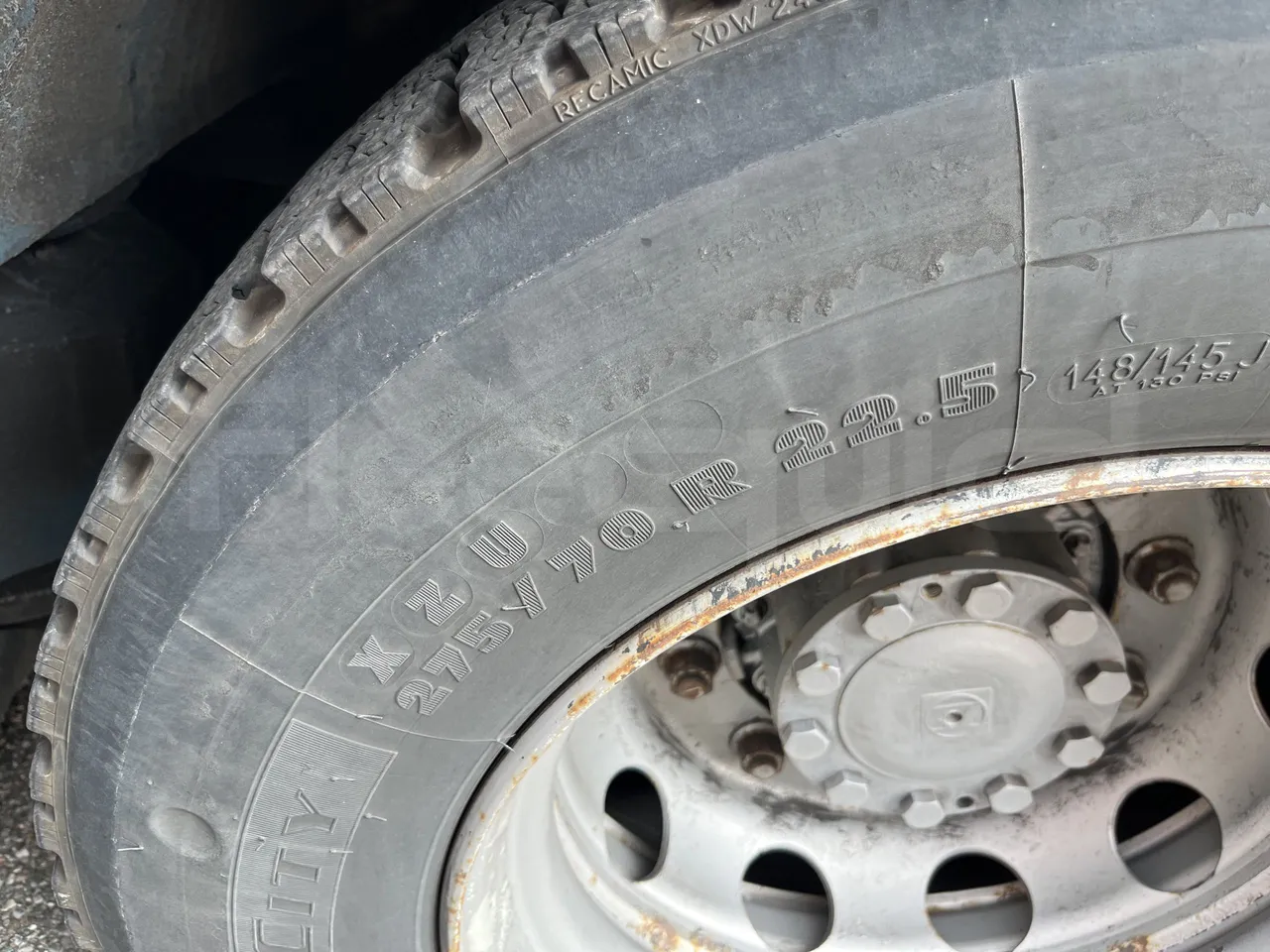 Mercedes-Benz Citaro K - Second Axle Left Side: Tyre Size