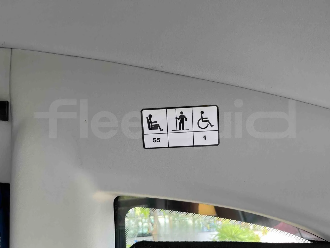 Irizar Daf - seat plate photo