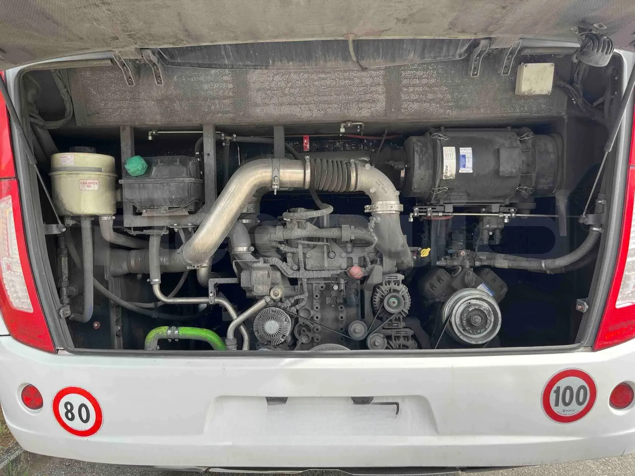 Irizar Daf - rear hatch open