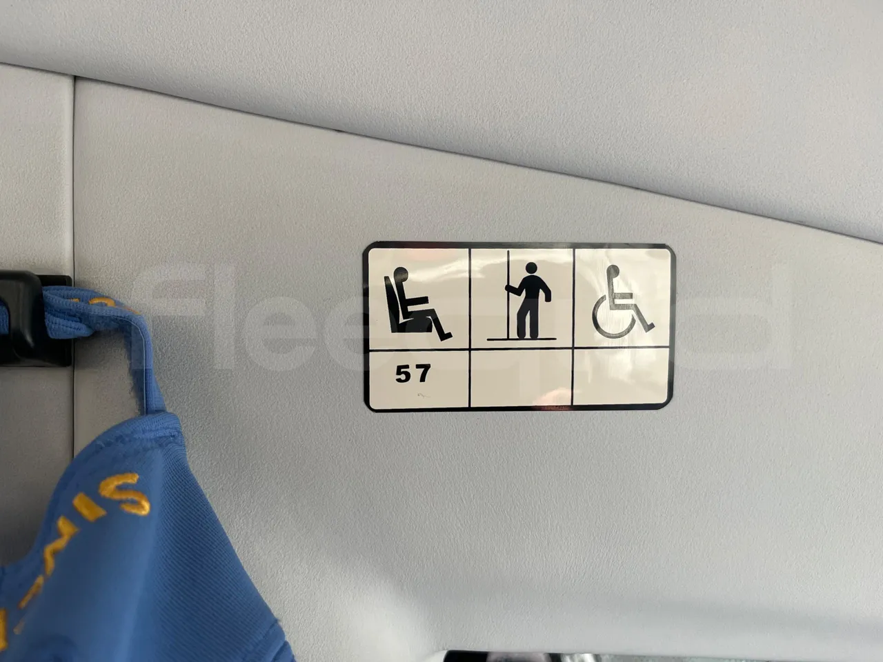 Irizar i6 HDH 12.37 - EUR5 - 324kW - 12.200m - seat plate photo
