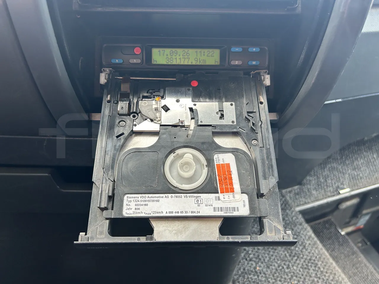 Setra S415 - Tachograph
