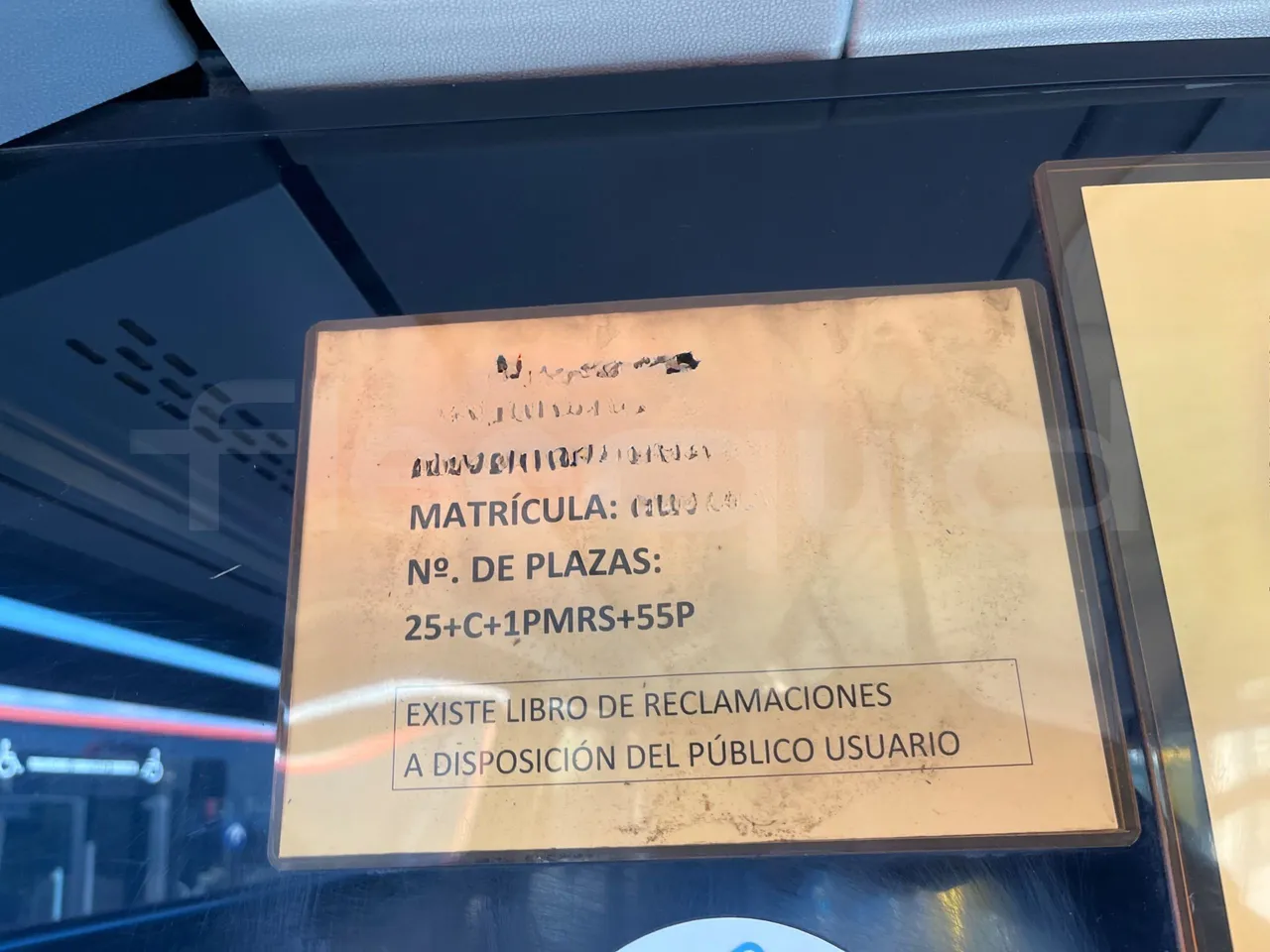 Mercedes-Benz Citaro O530 - Euro4 - 210kW - 11.950m - seat plate photo