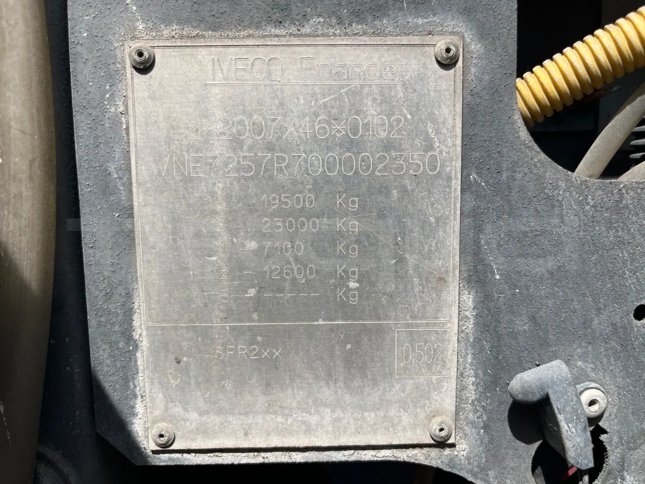 Iveco Magelys - vehicle plate photo