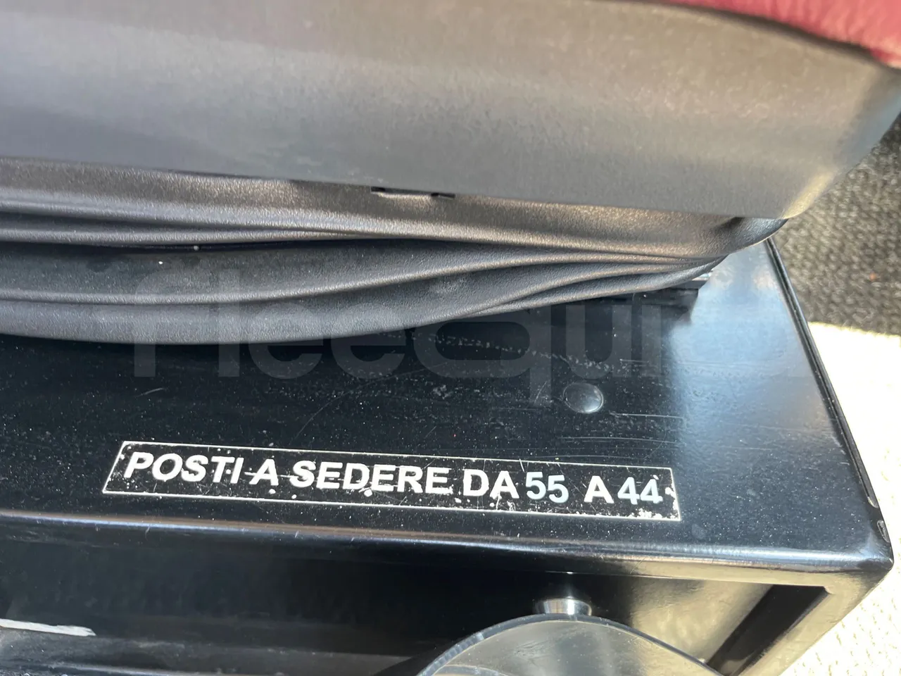 Irizar Scania - seat plate photo