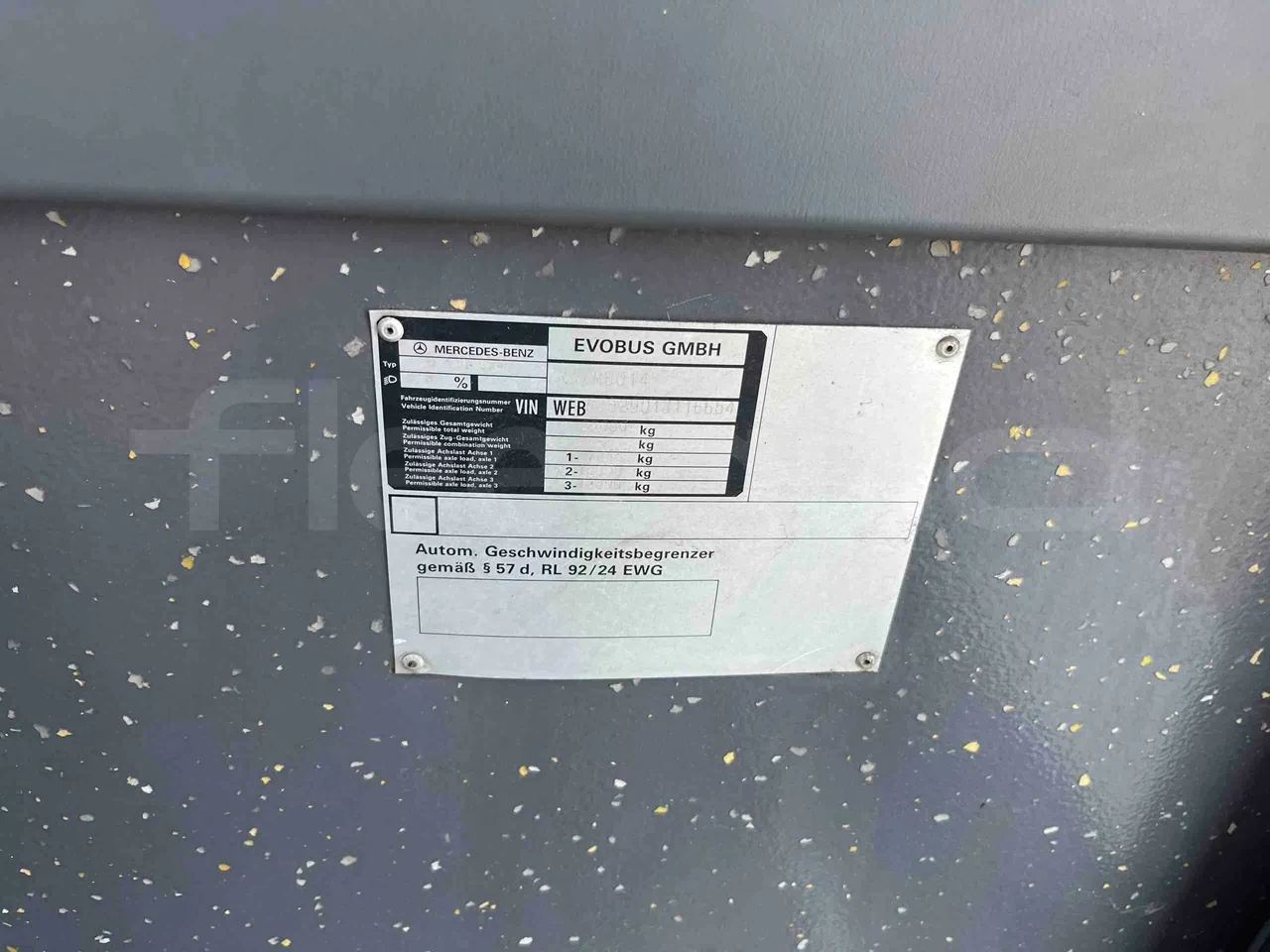Mercedes-Benz Citaro O 530 G - Euro5 - 260kW - 17.940mt - vehicle plate photo