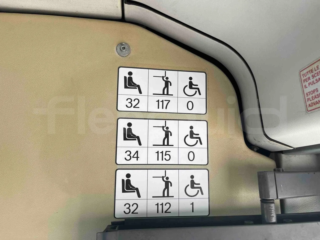 Mercedes-Benz Citaro G - seat plate photo