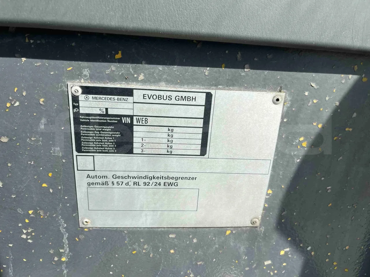 Mercedes-Benz Citaro G - vehicle plate photo