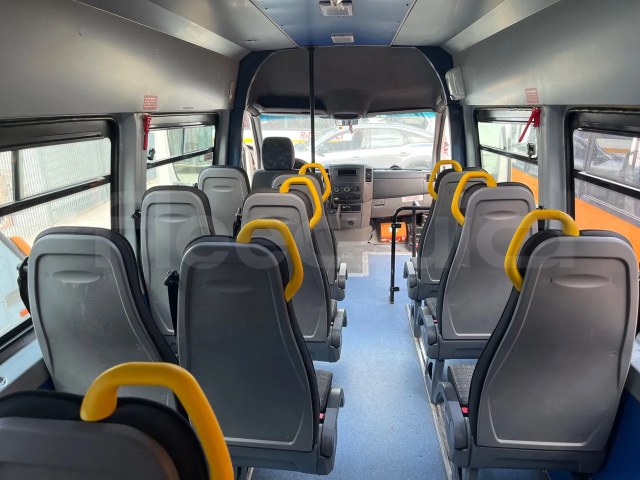 Mercedes-Benz Sprinter 519CDI - EUR5 - 140kW - 7.345m - forward view all seats last row height