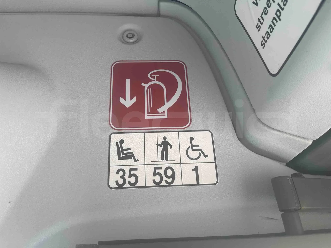 Mercedes-Benz Citaro - seat plate photo