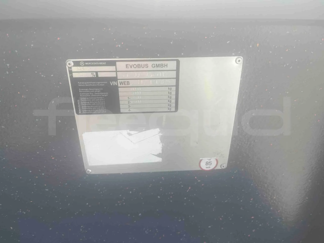 Mercedes-Benz Citaro - vehicle plate photo