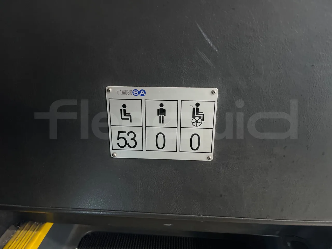 Temsa Safari RD RAT153 - EUR5 - 266kW - 12.200m - seat plate photo