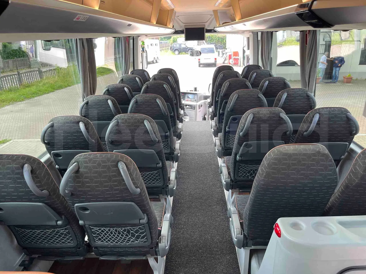 Man Lion's Coach - forward view middle aisle